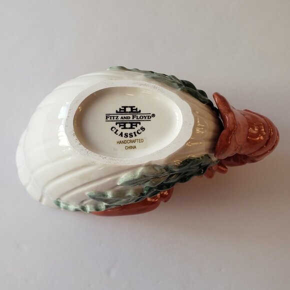 Fritz & Floyd Classics Fish Market Lobster Gravy Boat Fish Market Pattern - Picture 7 of 7